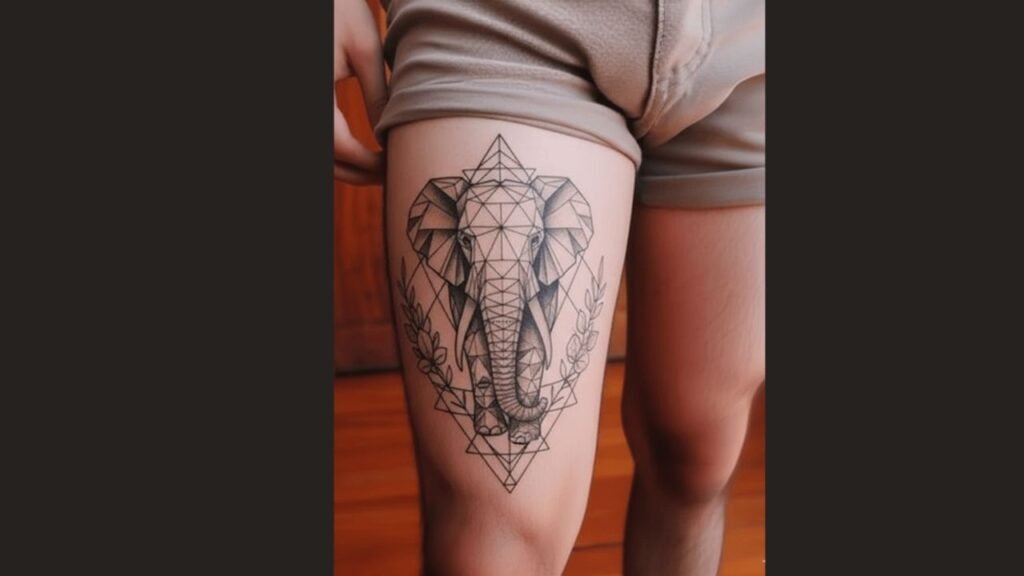 Leg tattoos on guys featuring bold leg-to-thigh designs with tribal patterns and animal motifs.