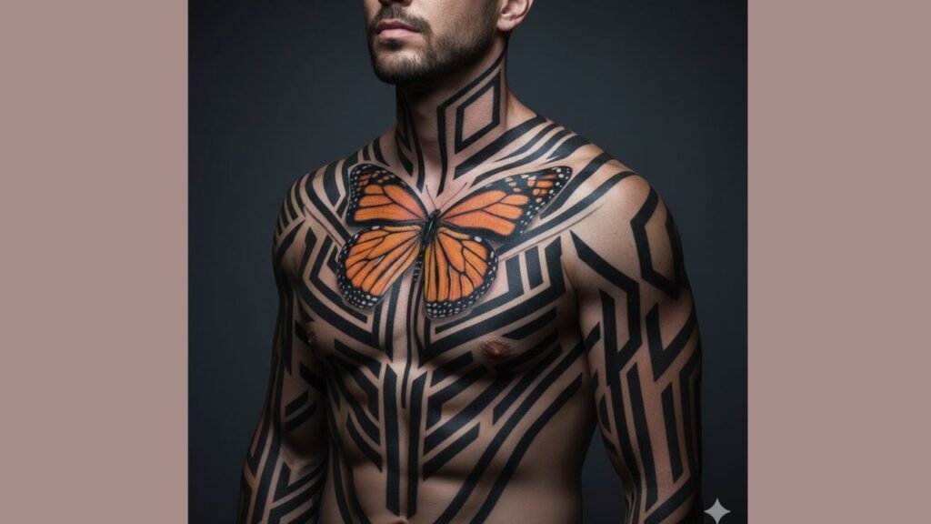 Butterfly with Geometric Elements