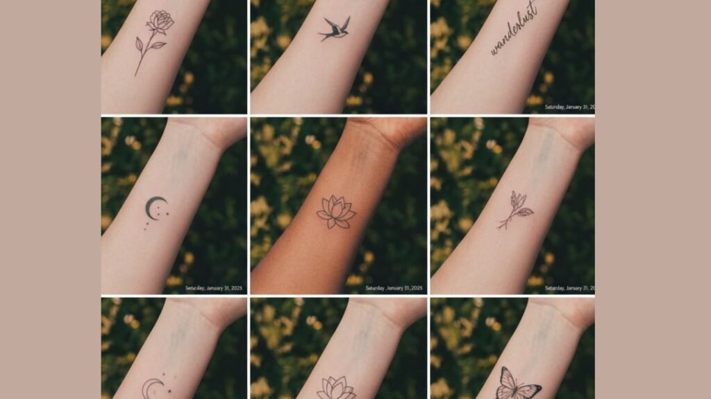 Small forearm tattoo for women featuring a minimal and delicate design on the inner forearm