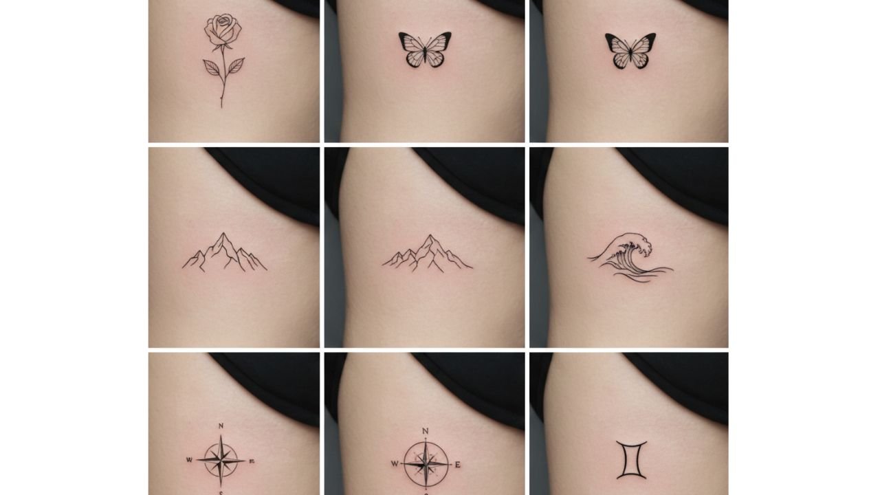 Small rib tattoo for women featuring a delicate minimal design placed on the side ribs, symbolizing elegance and personal meaning.