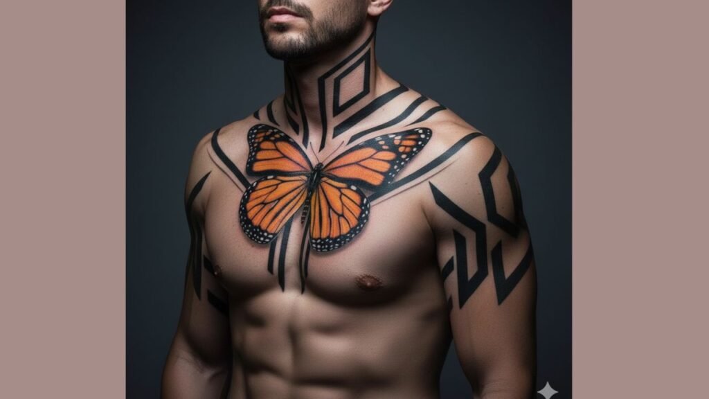 Butterfly tattoo on forearm with detailed wings and shadowing